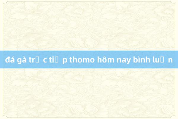 đá gà trực tiếp thomo hôm nay bình luận